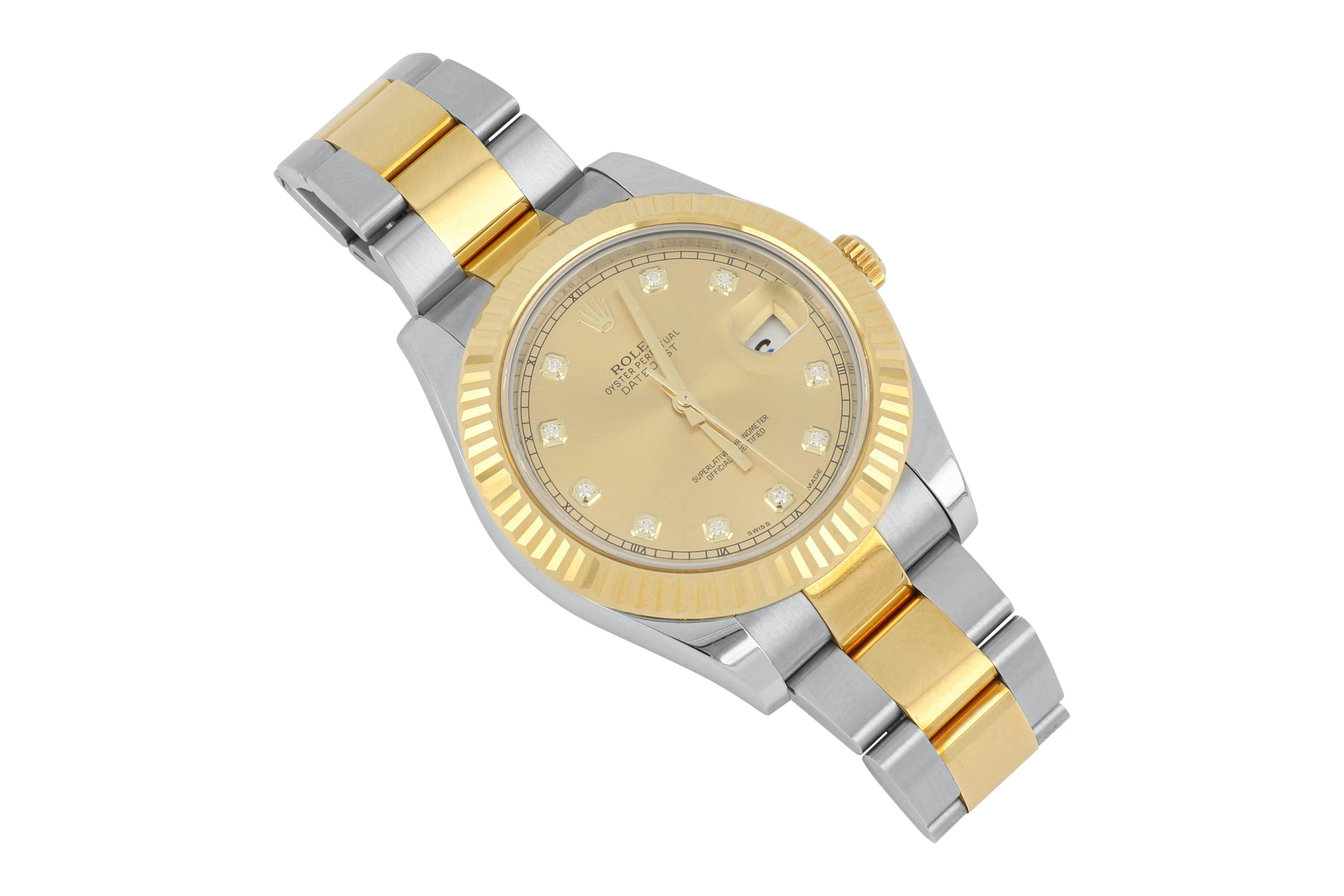 Rolex Datejust II 116333 41mm Yellow gold and Stainless steel Champagne