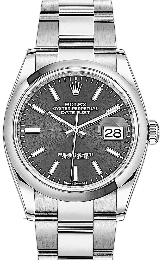 Rolex Datejust 36 126200 36mm Stainless steel Black