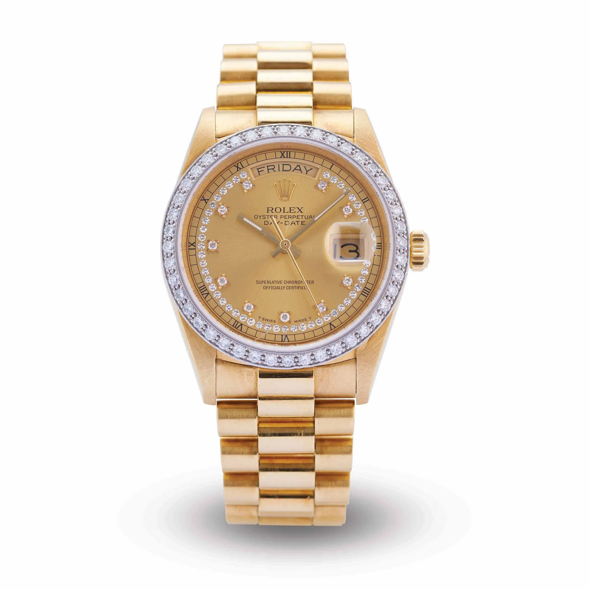 Rolex Day-Date 36 18048 36mm Yellow gold Champagne