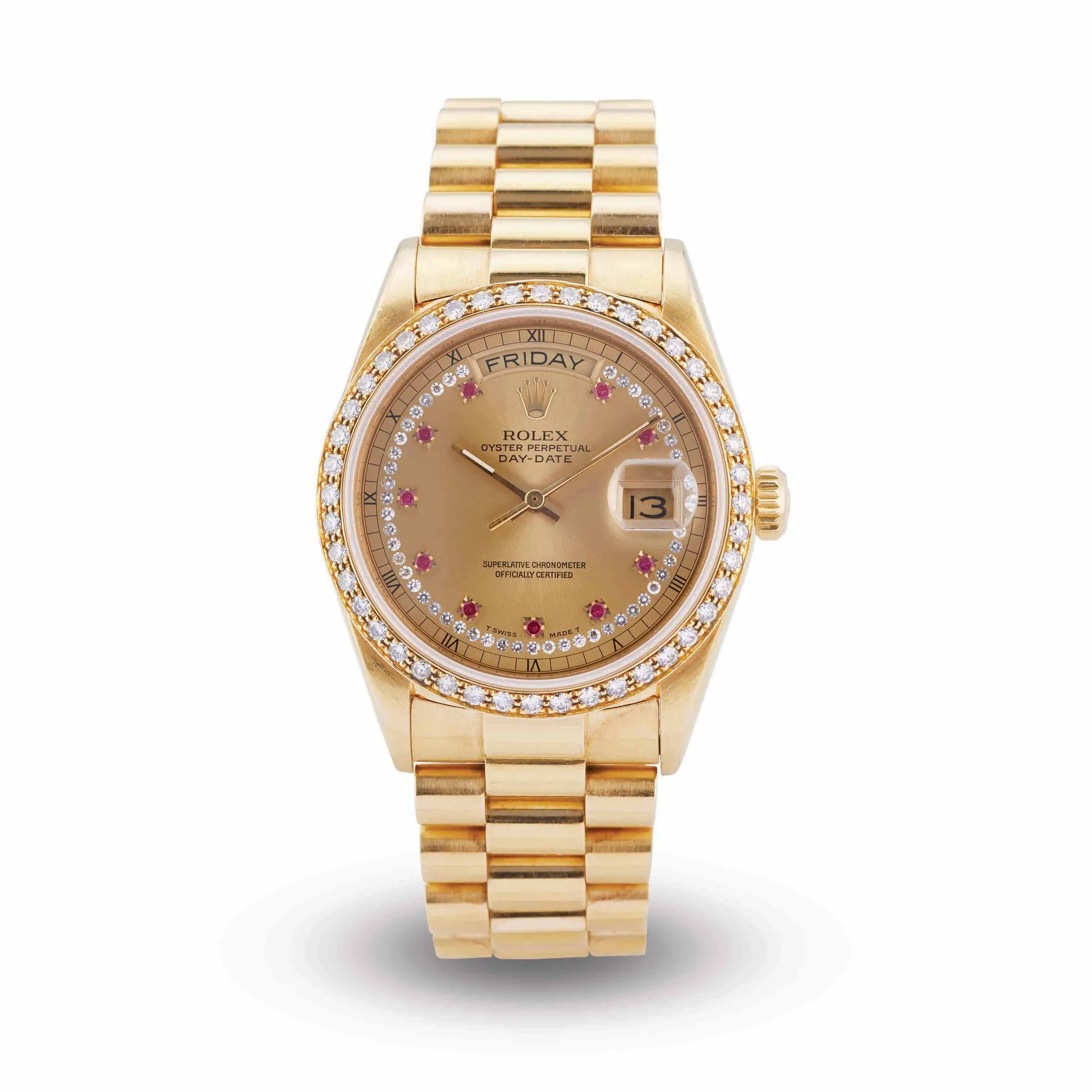 Rolex Day-Date 36 18048 36mm Yellow gold Champagne