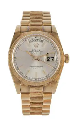 Rolex Day-Date 36 18078 36mm Yellow gold Silver