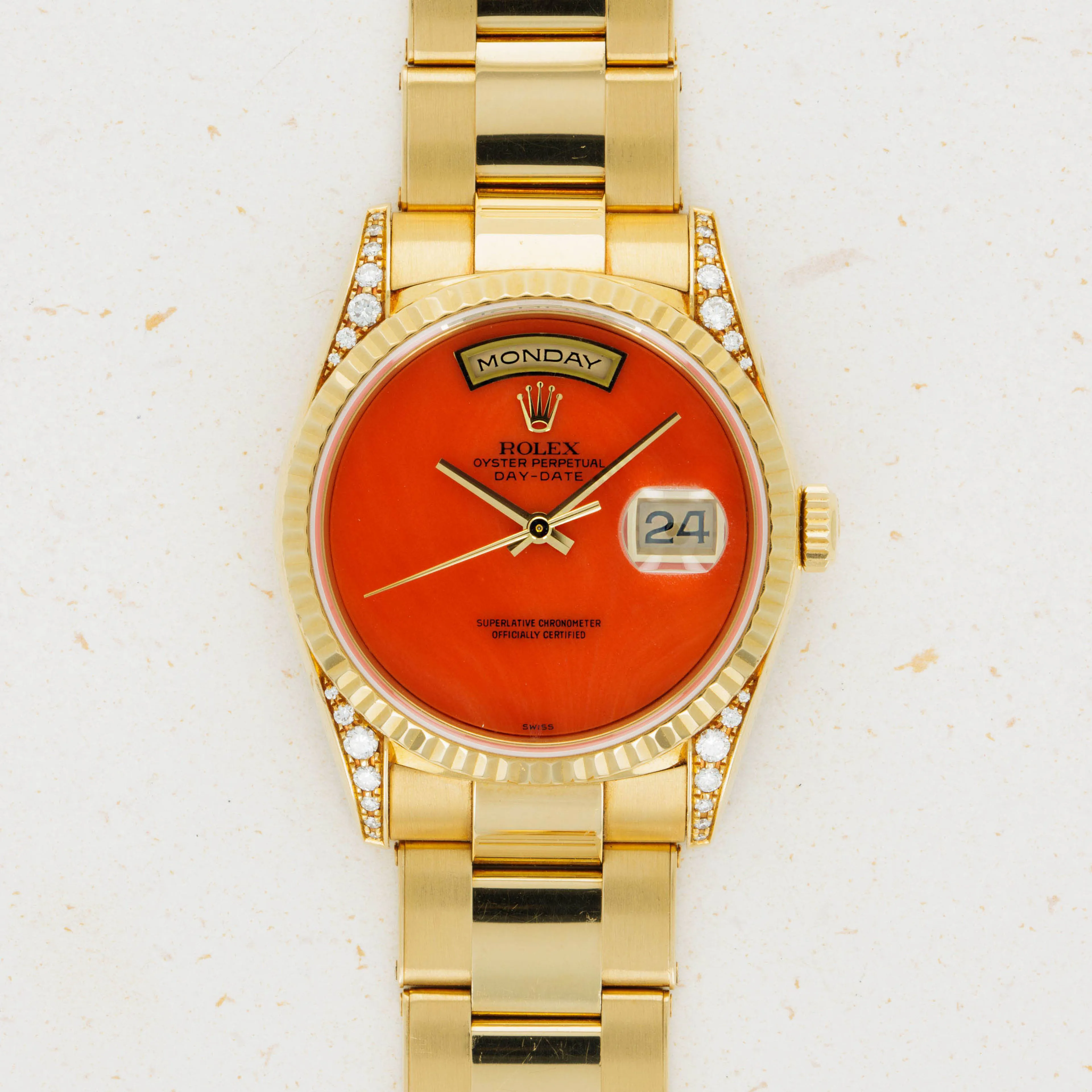 Rolex Day-Date 36 18338 36mm Yellow gold Orange