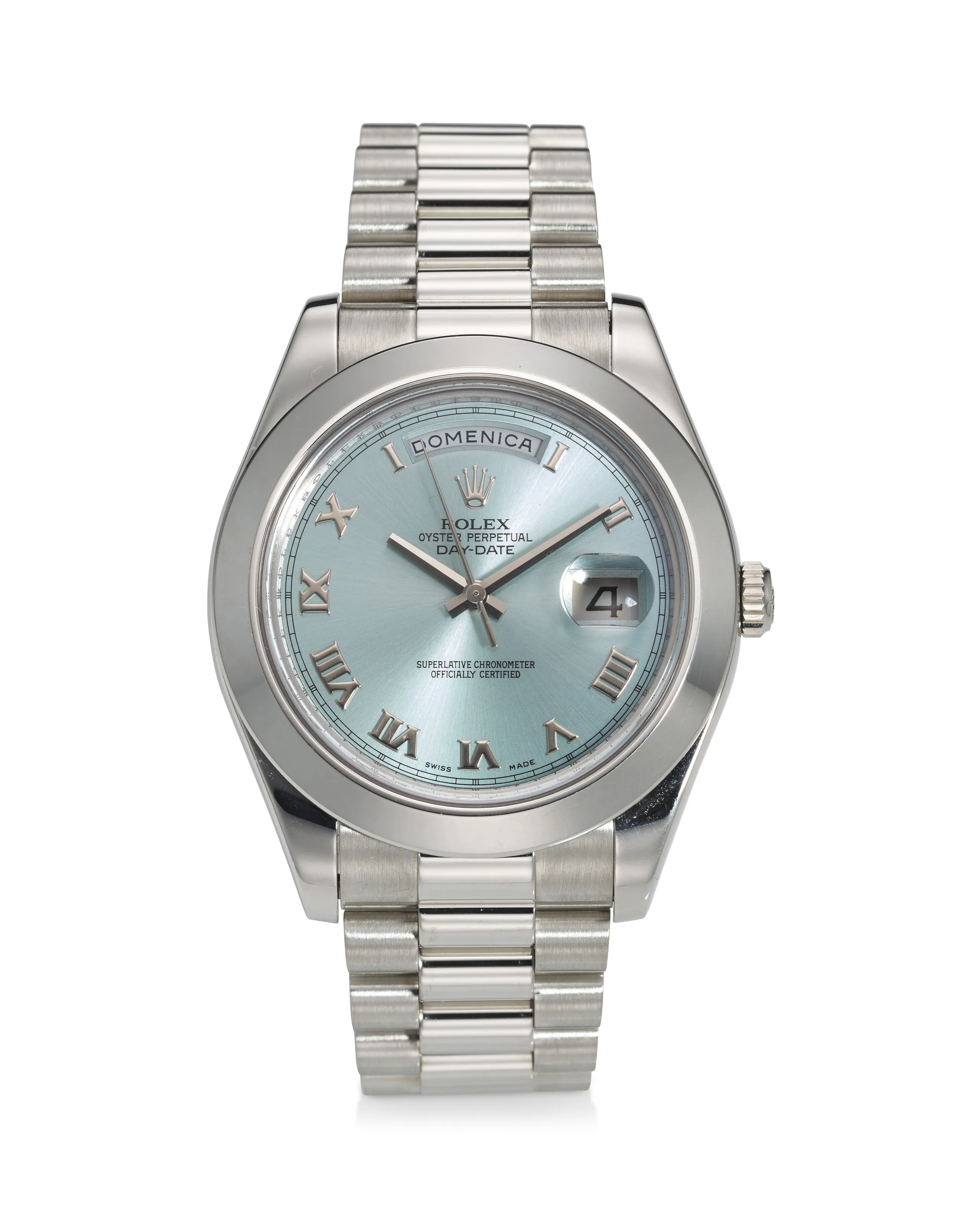 Rolex Day-Date II 218206 41mm Platinum Blue