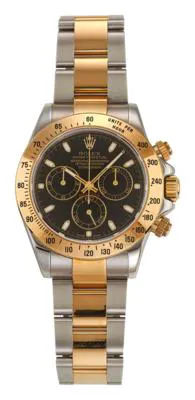 Rolex Daytona 116523 40mm Yellow gold and stainless steel Black