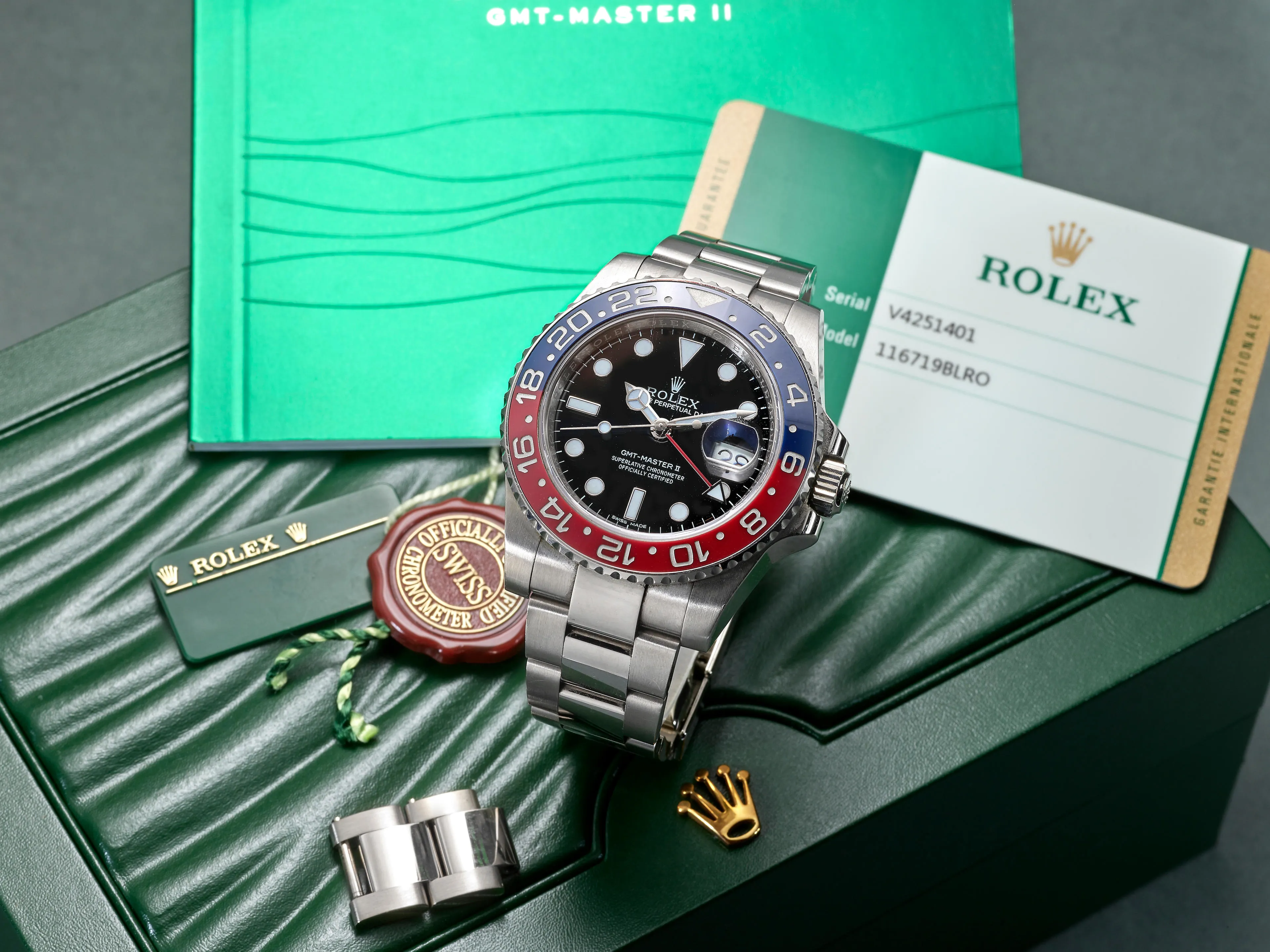 Rolex GMT-Master II 116719BLRO 40mm White gold Black 3