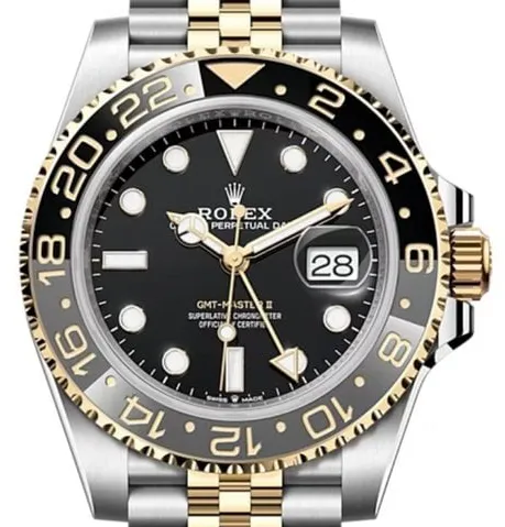 Rolex GMT-Master II 126713GRNR Yellow gold and Stainless steel Black