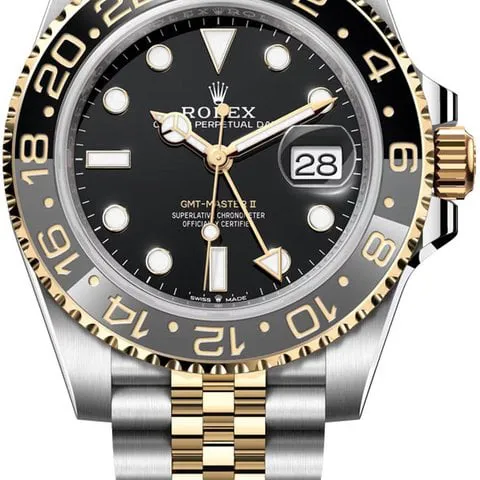 Rolex GMT-Master II 126713GRNR 40mm Yellow gold and Stainless steel Black