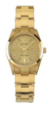 Rolex Oyster Perpetual 34 14208 34mm Yellow gold Champagne
