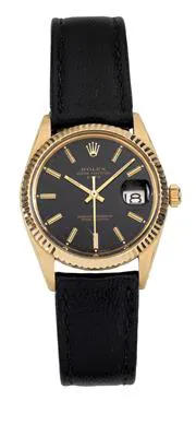 Rolex Oyster Perpetual Date 15038 34mm Yellow gold Black