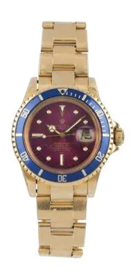 Rolex Submariner 1680 40mm Yellow gold Purple