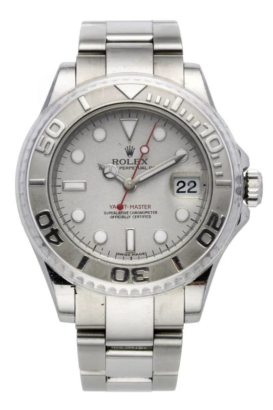 Rolex Yacht-Master 168622 37mm Platinum and Stainless steel Gray