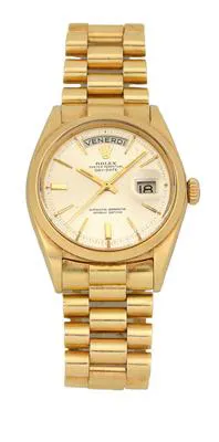 Rolex Day-Date 36 1802 36mm Yellow gold Silver