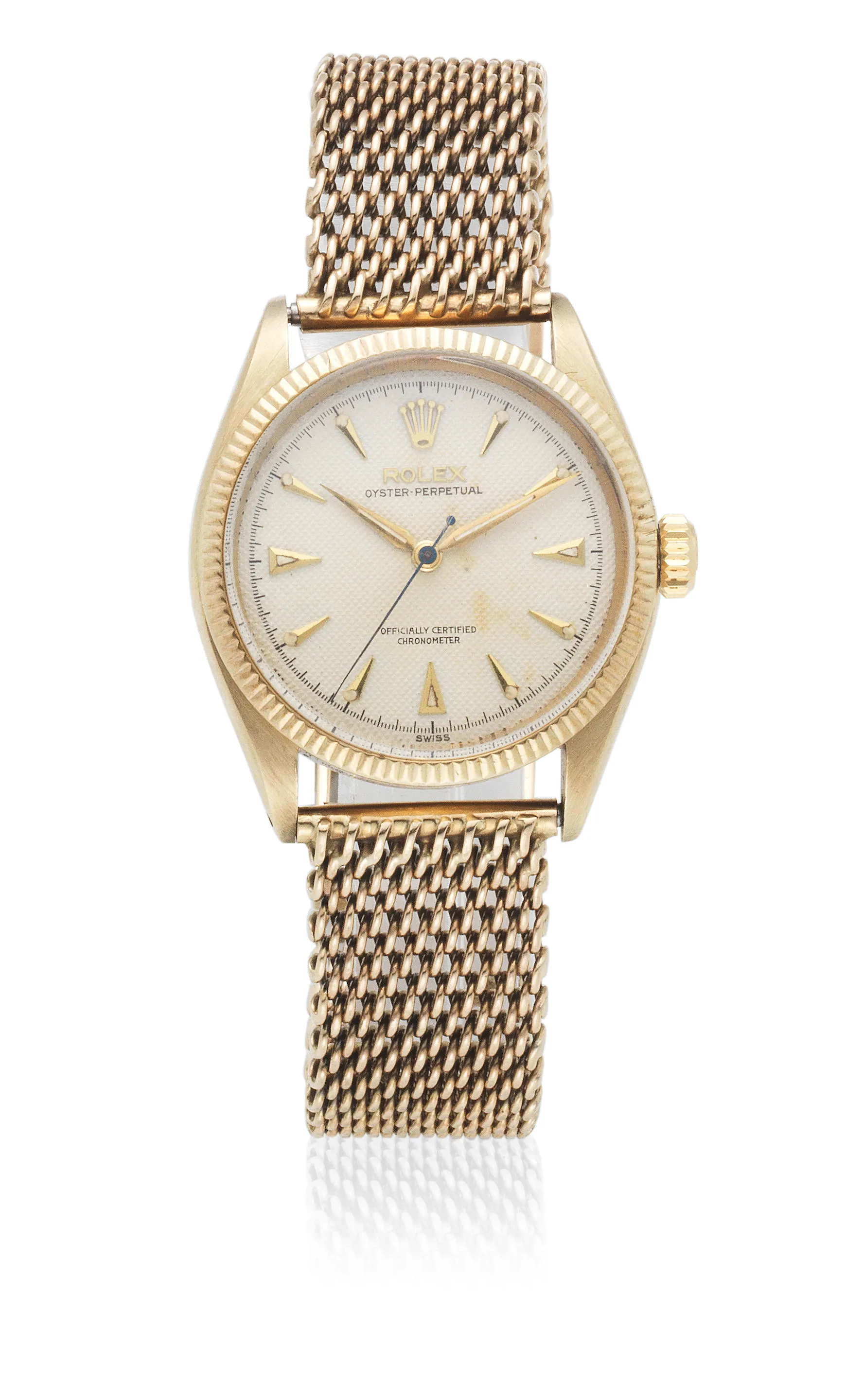 Rolex Oyster Perpetual 6285 34mm Yellow gold Cream