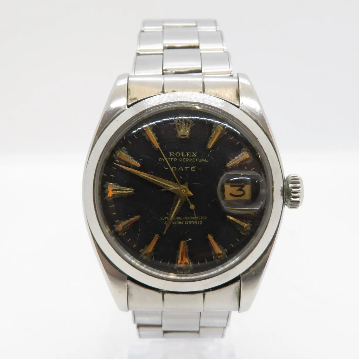 Rolex Oyster Perpetual Date 1500 nullmm Stainless steel Black