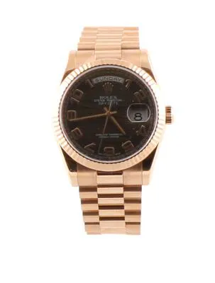 Rolex Oyster Perpetual 31 118235 F 36mm Yellow gold Brown