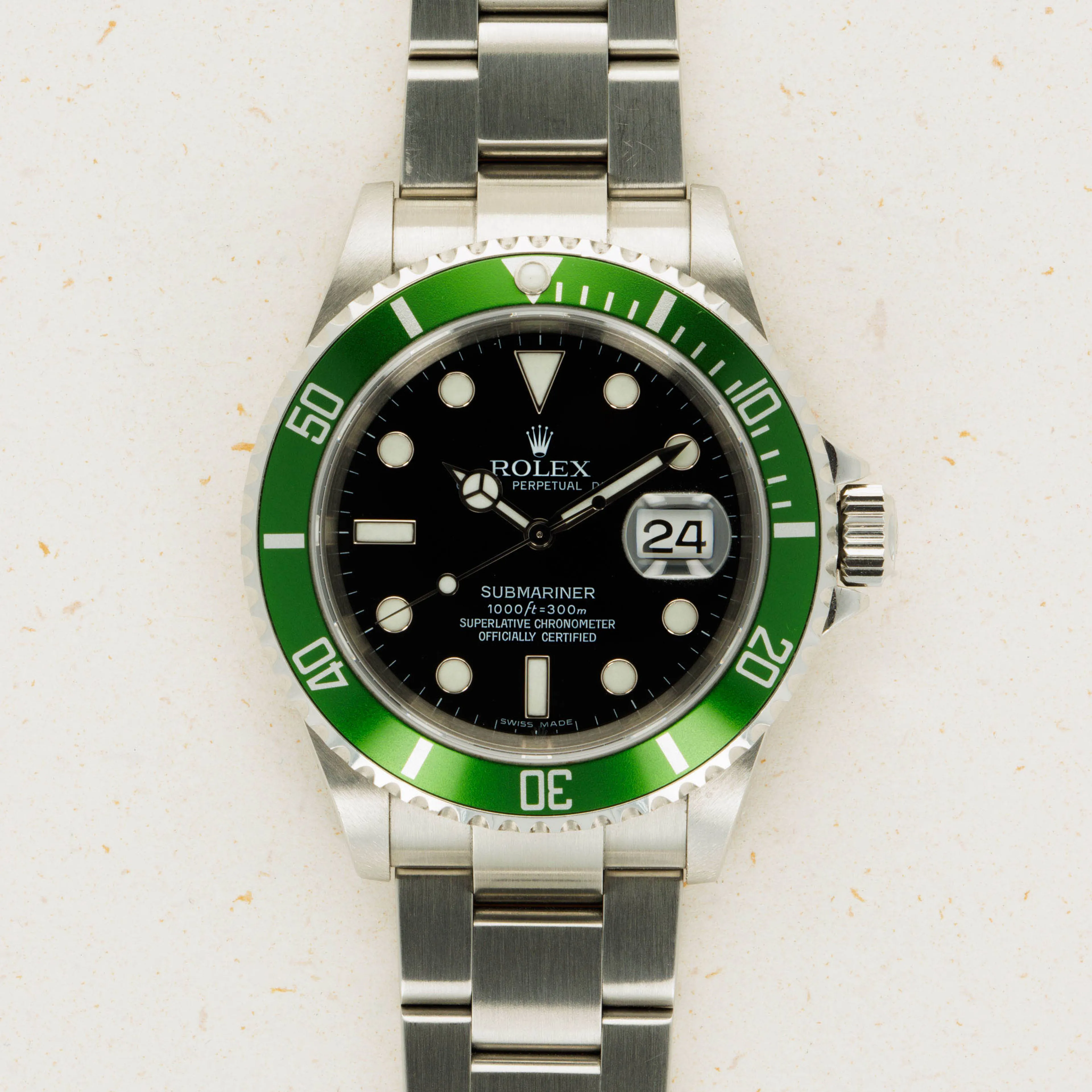 Rolex Submariner 16610LV 40mm Stainless steel Black