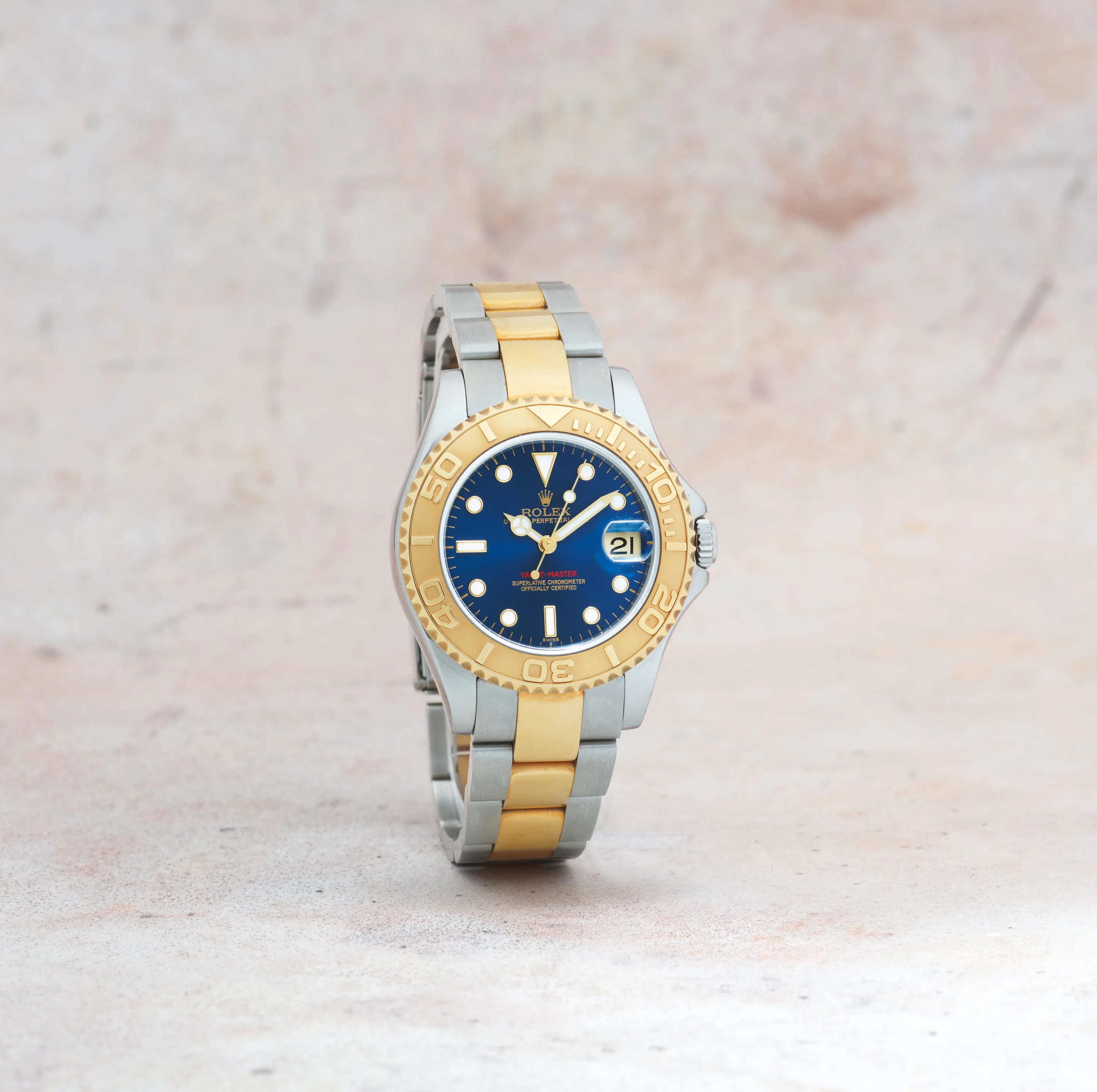 Rolex Yacht-Master 168623 35mm Yellow gold Blue