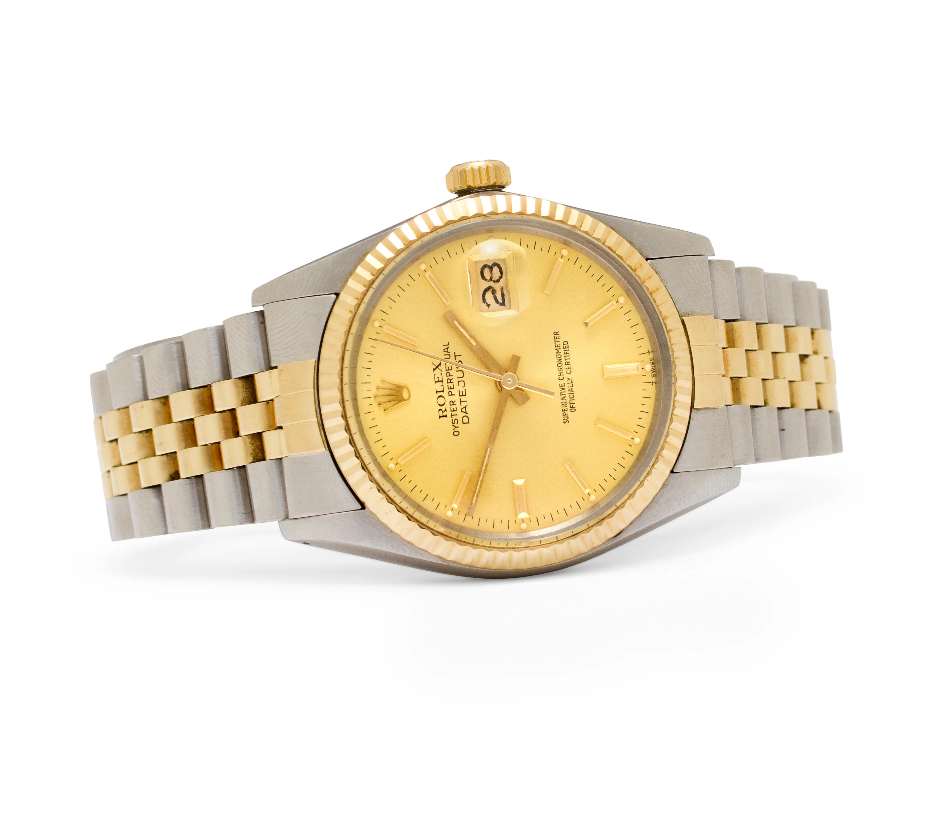 Rolex Datejust 36 16013 35mm Yellow gold Champagne