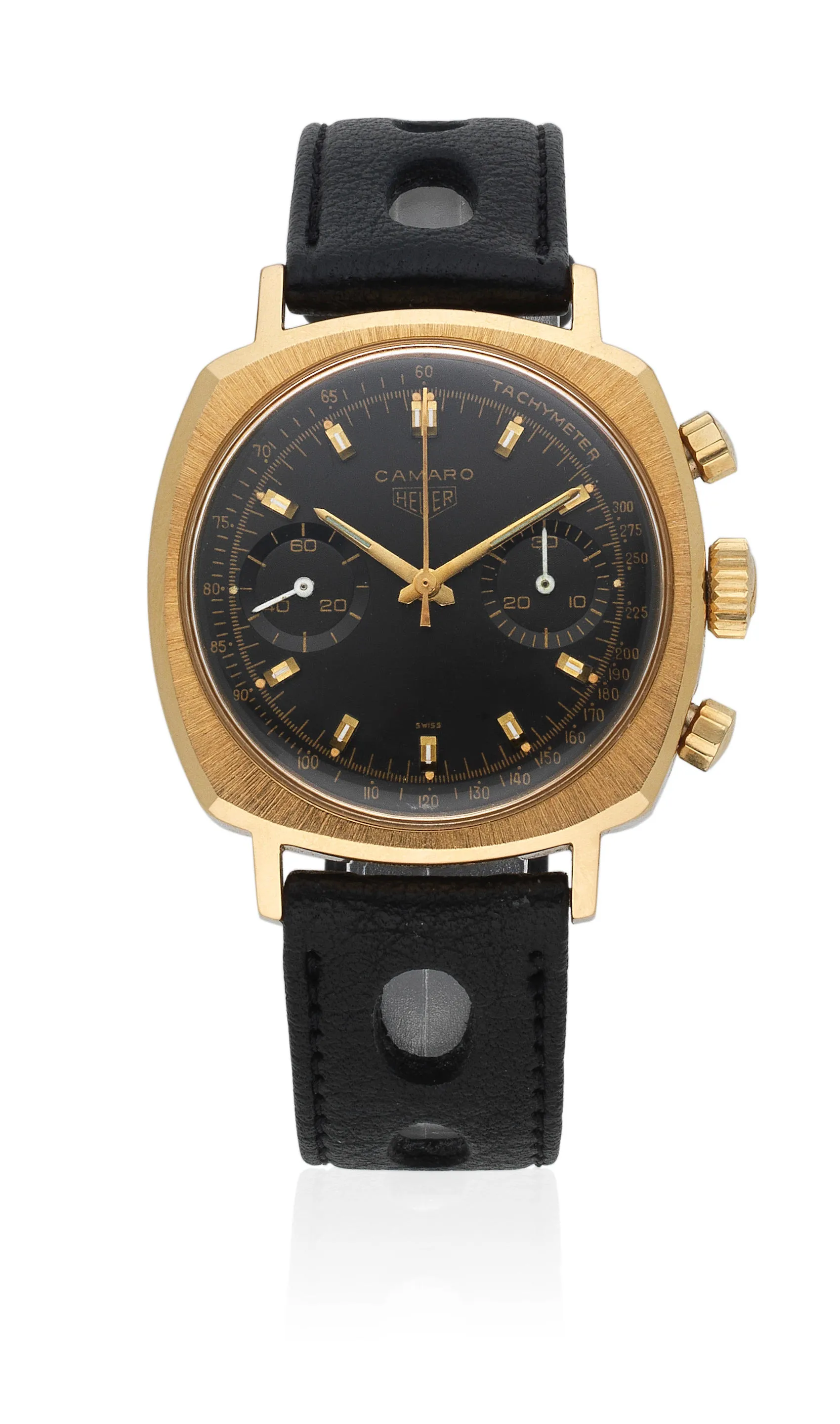 TAG Heuer Camaro 73345 37mm Yellow gold Black