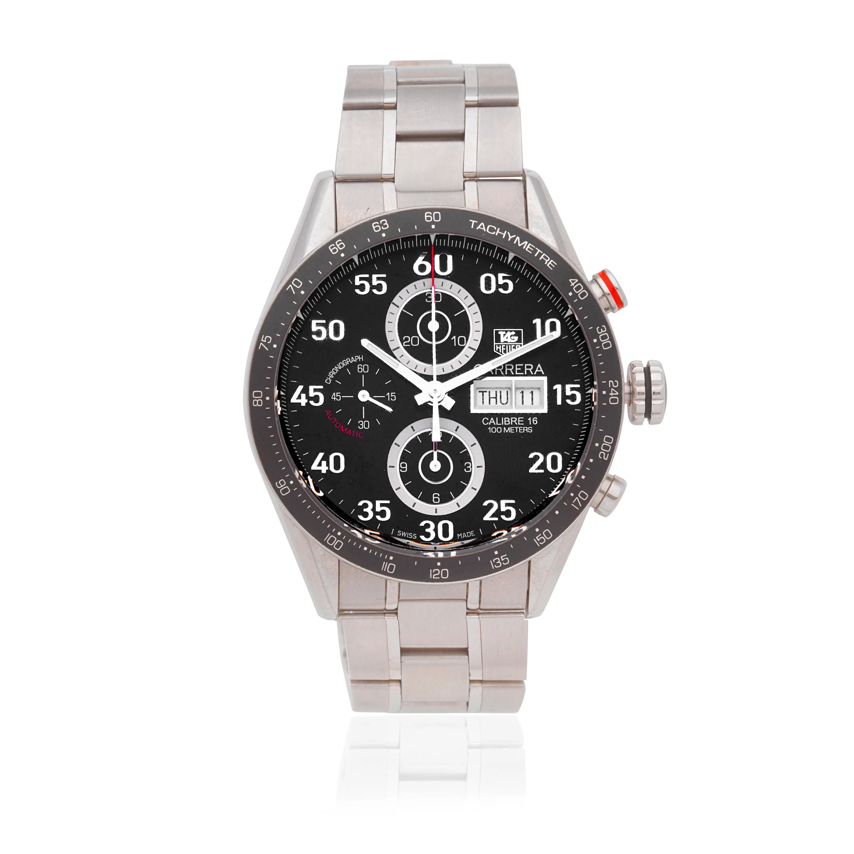 TAG Heuer Carrera CV2A10 43mm Stainless steel Black