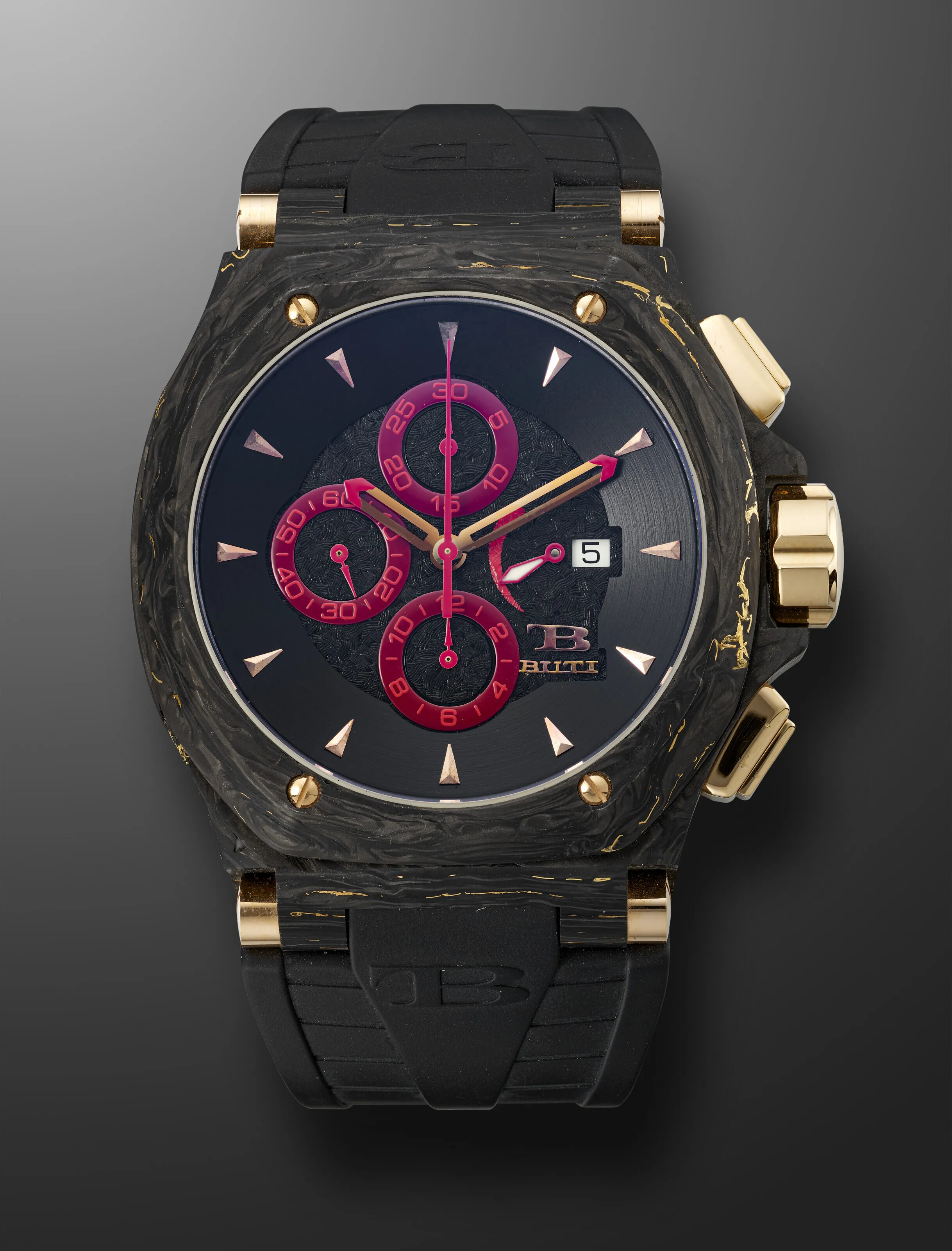 TB Buti MAGNUM 47mm Rose gold Black