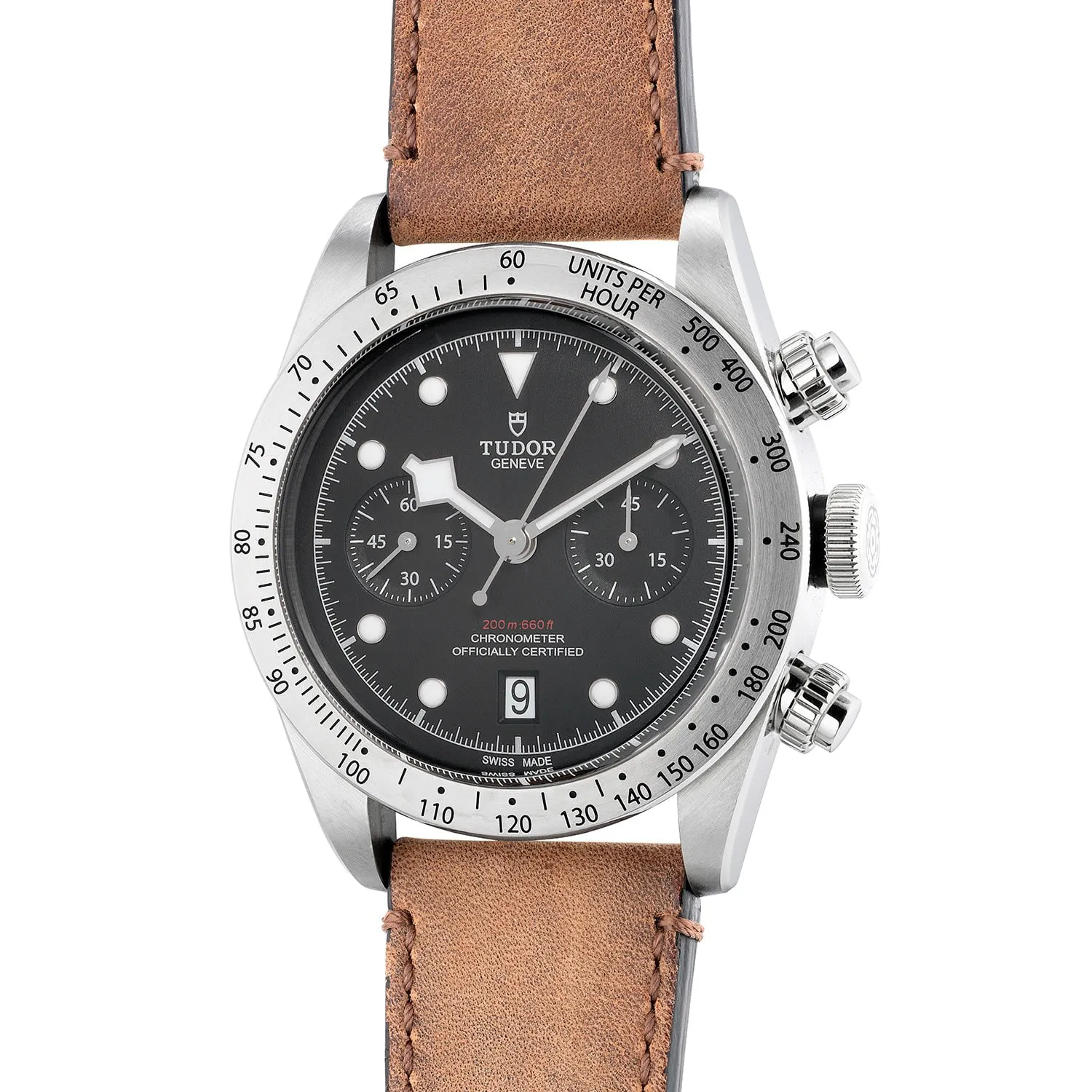 Tudor Black Bay Chronograph 79350 41mm Stainless steel Black