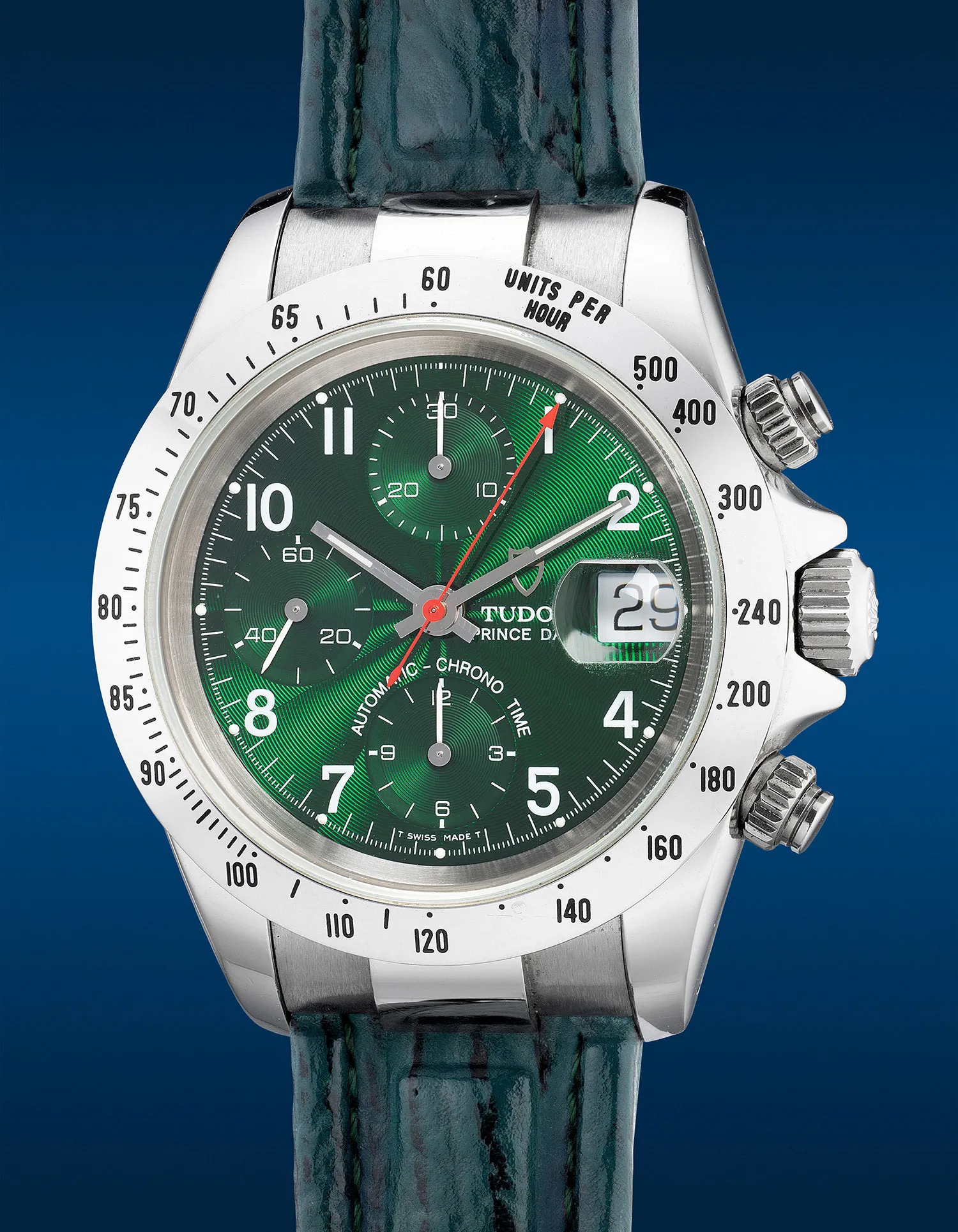 Tudor Prince Date 79280 40mm Stainless steel Green