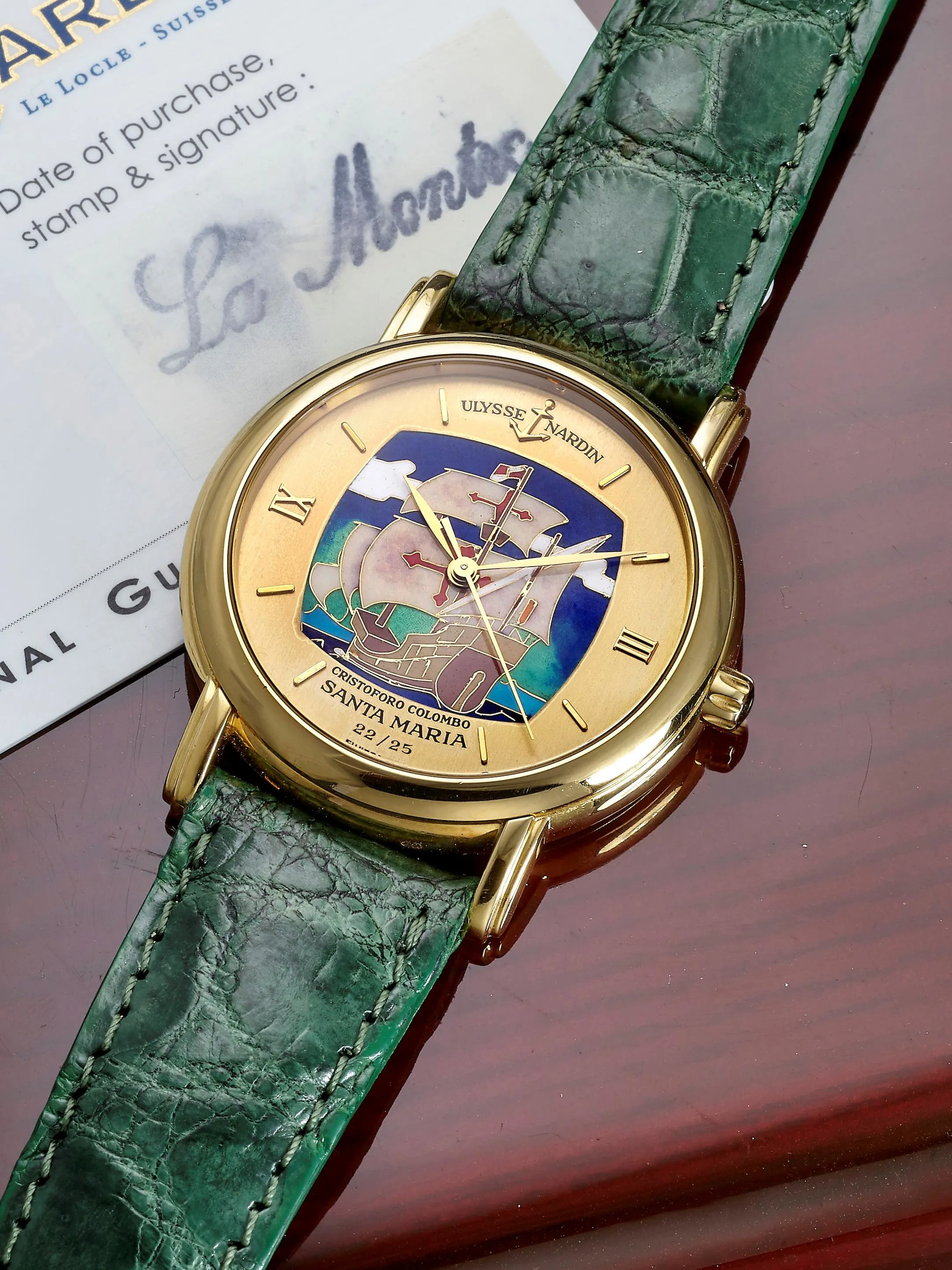 Ulysse Nardin 131-77-9 37mm Yellow gold Enamel