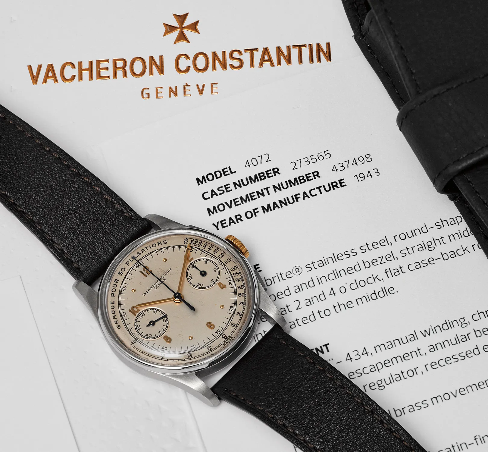 Vacheron Constantin 4072 34mm Stainless steel White 1