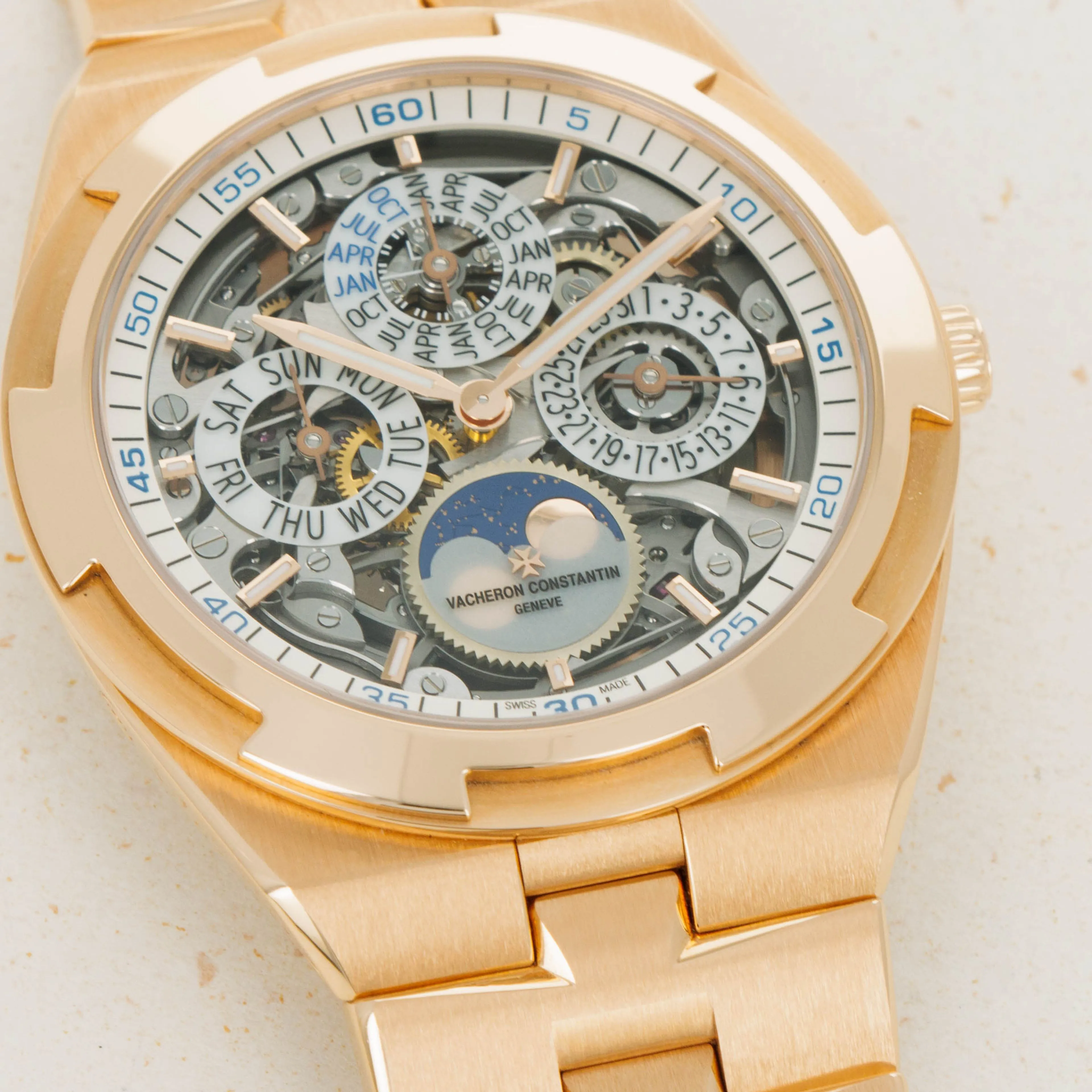 Vacheron Constantin Overseas 4300V/120R-B547 41.5mm Rose gold Skeletonized 1