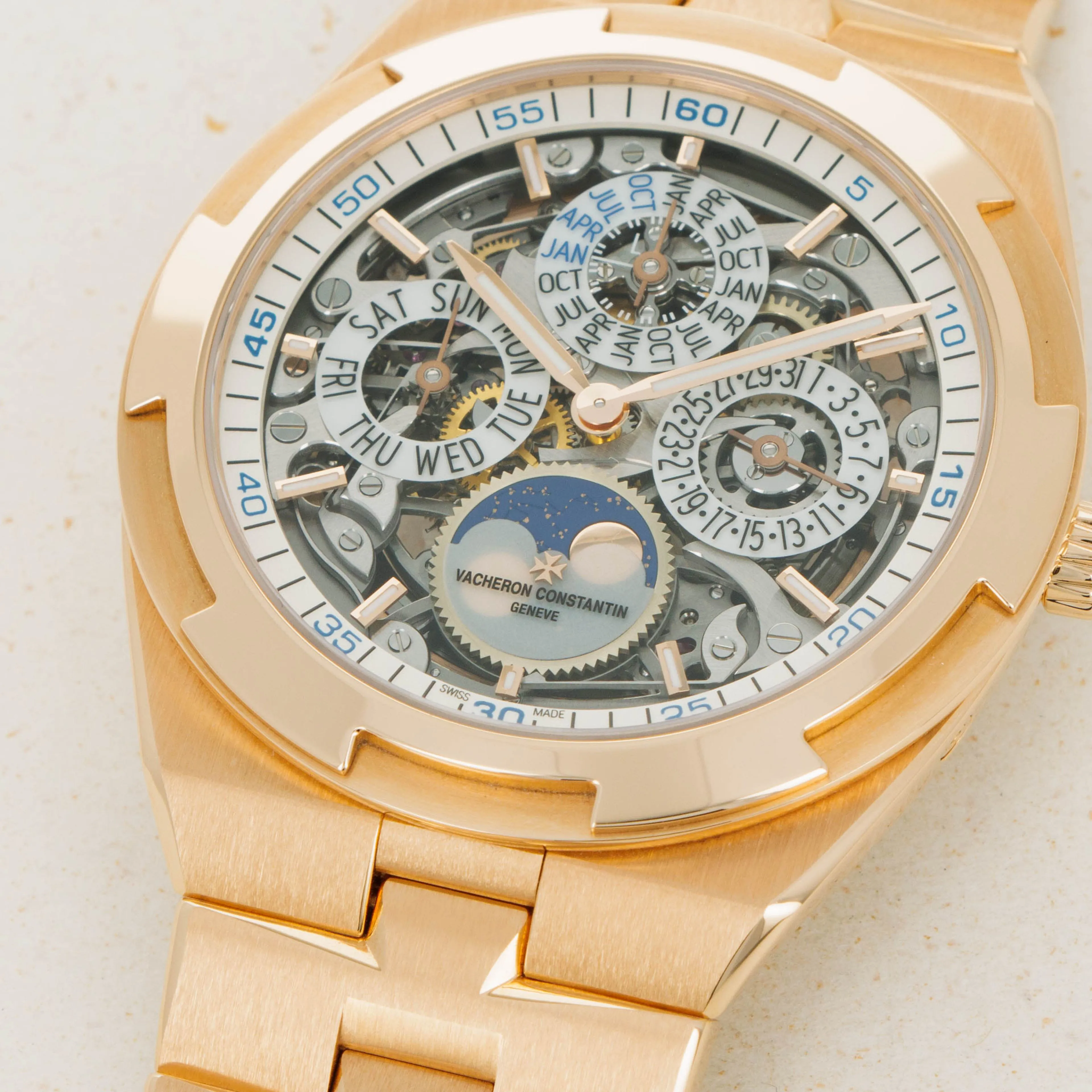 Vacheron Constantin Overseas 4300V/120R-B547 41.5mm Rose gold Skeletonized 2