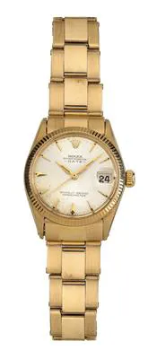 Rolex Datejust 6627 30mm Yellow gold Silver