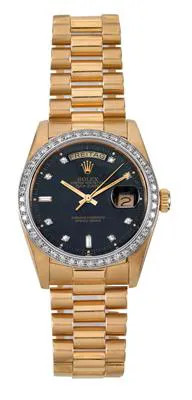 Rolex Day-Date 36 18048 35mm Yellow gold Black