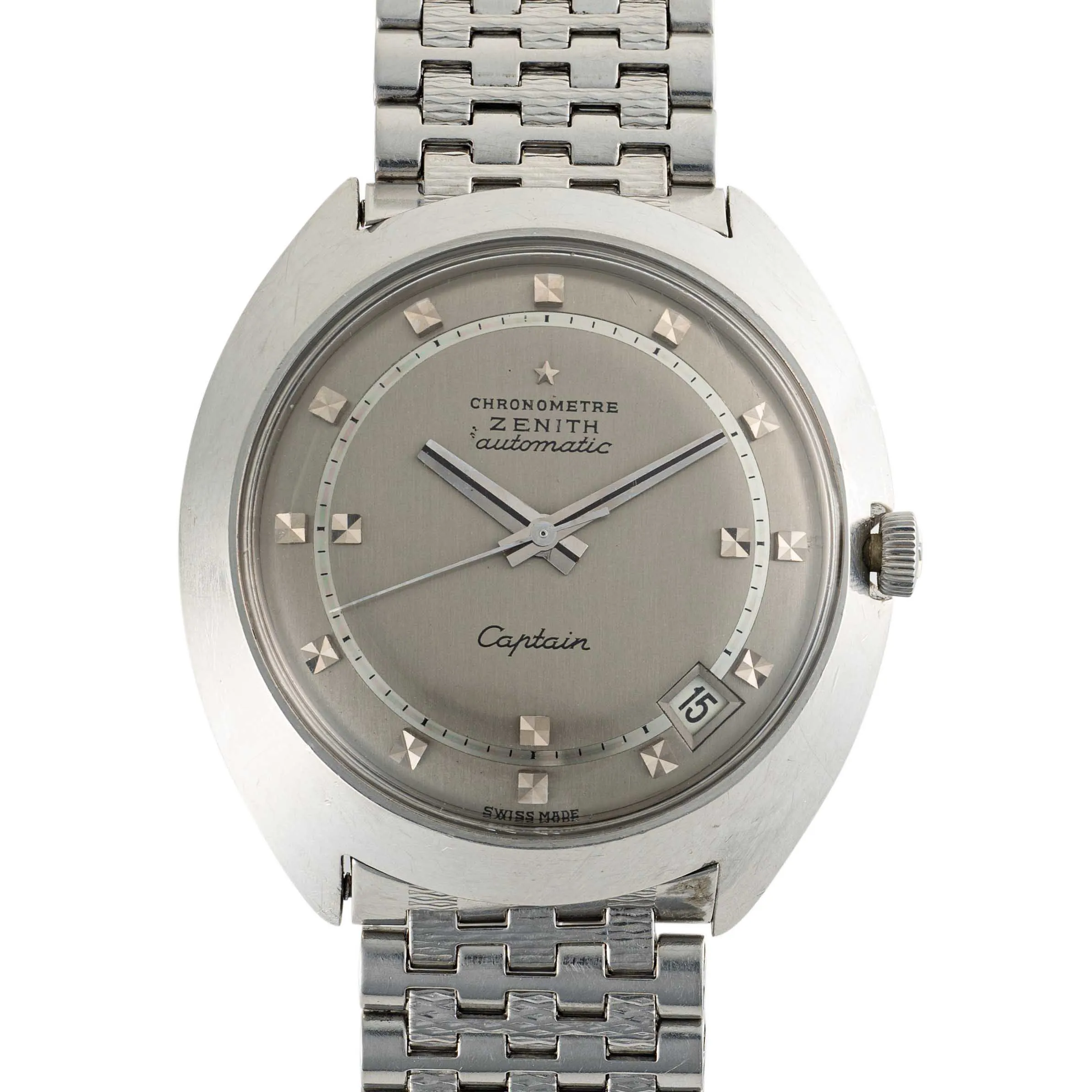 Zenith Captain 37mm Stainless steel Silver