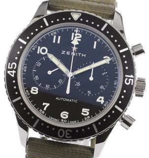何でもオーダー可能 Zenith Pilot 03.2240.4069/21.C803 Stainless steel Black | Dealer