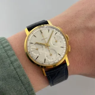 Zenith Chronograph 35mm Yellow gold White