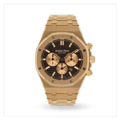 Audemars Piguet Royal Oak 26331OR.OO.1220OR.02 41mm Rose gold Brown