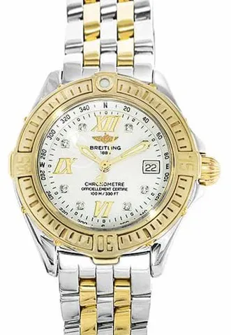 Breitling Cockpit D67365 31mm Yellow gold and Stainless steel Mother-of-pearl