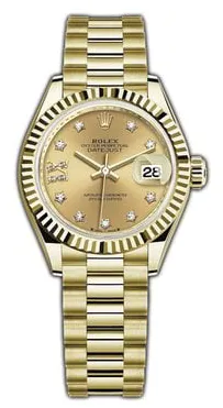 Rolex Lady-Datejust 279178 28mm Yellow gold Diamond