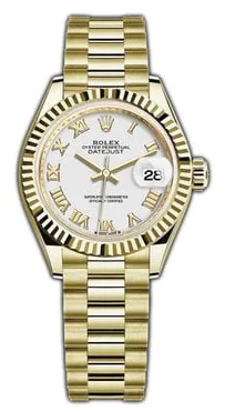 Rolex Lady-Datejust 279178 28mm Yellow gold White