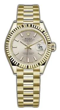 Rolex Lady-Datejust 279178 28mm Yellow gold Silver