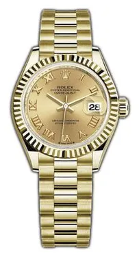 Rolex Lady-Datejust 279178 28mm Yellow gold Champagne