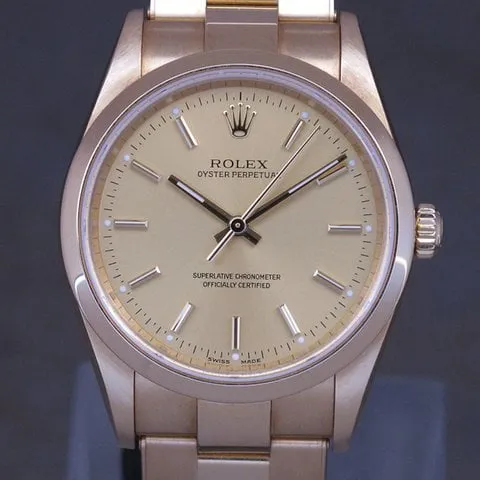 Rolex Oyster Perpetual 34 14208 34mm Yellow gold Gold