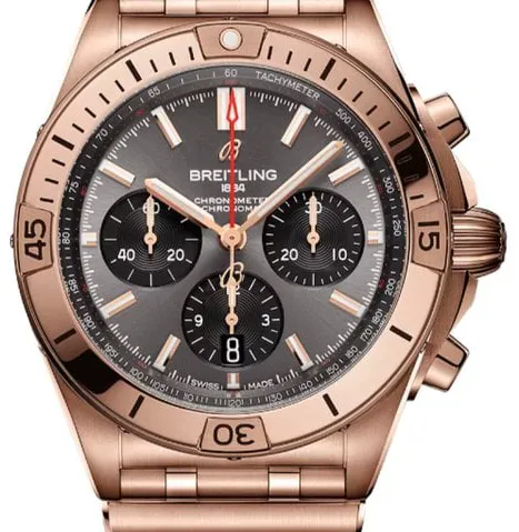 Breitling Chronomat RB0134101B1R1 42mm Rose gold Gray