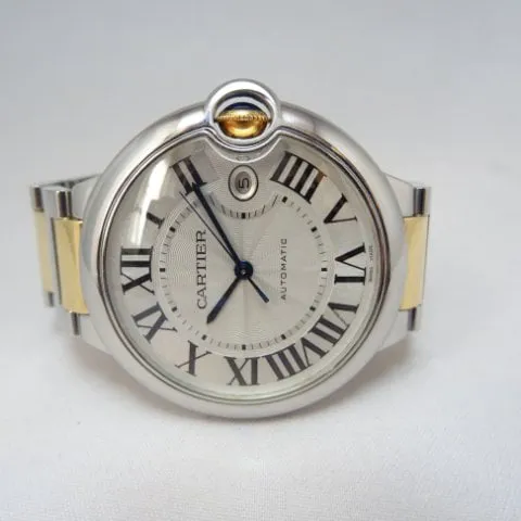 Cartier Ballon Bleu 42mm 3001 42mm Yellow gold and Stainless steel White