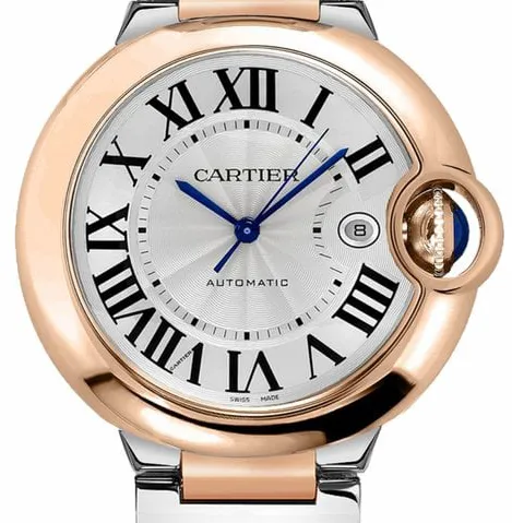 Cartier Ballon Bleu W2BB0004 42mm Yellow gold and Stainless steel Silver