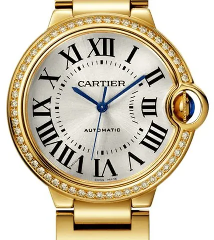 Cartier Ballon Bleu de Cartier WJBB0069 33mm Yellow gold Silver