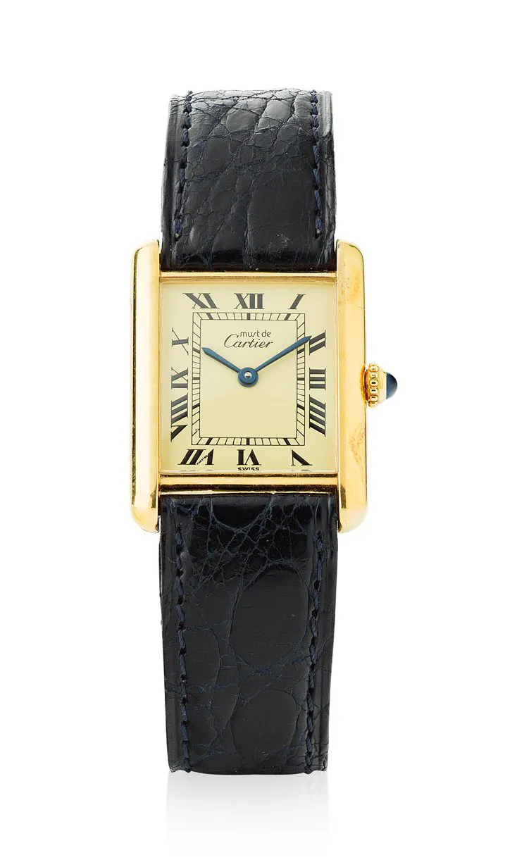 Cartier Must de Cartier 22mm Yellow gold and silver Champagne