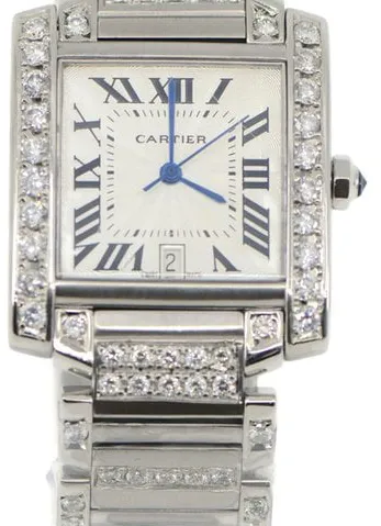 Cartier Tank 2302 28mm Stainless steel White