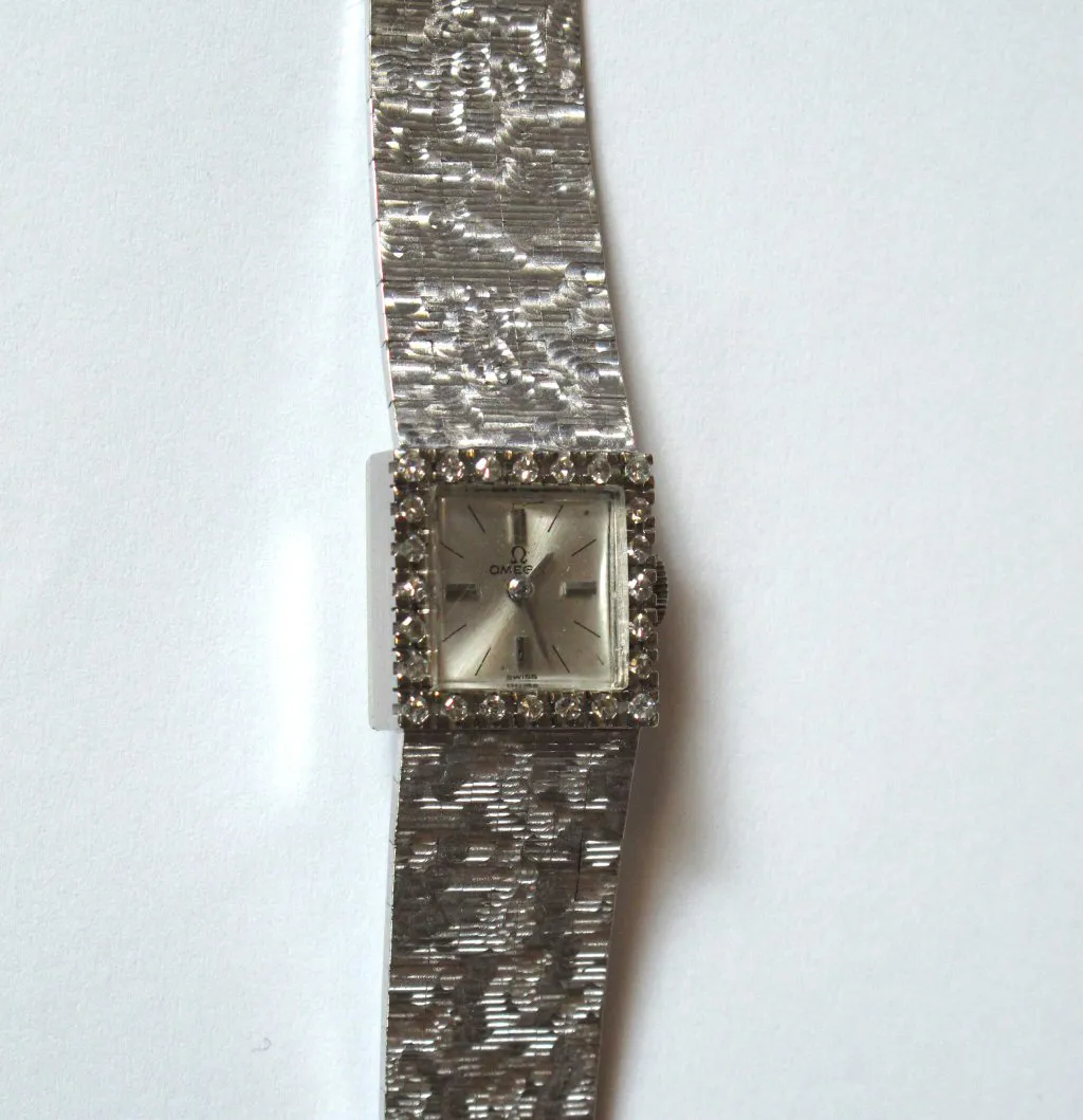 Omega 18mm White gold Silver